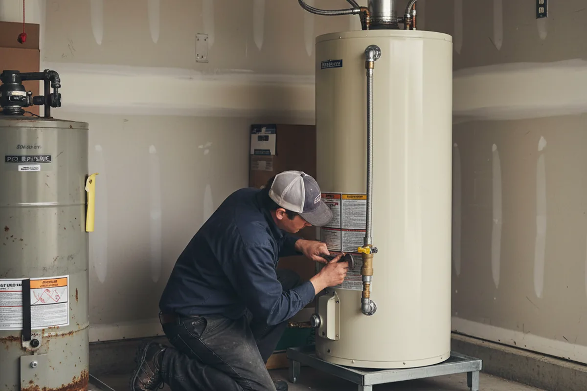 Water heater and shutoff valve replacement in Fairburn