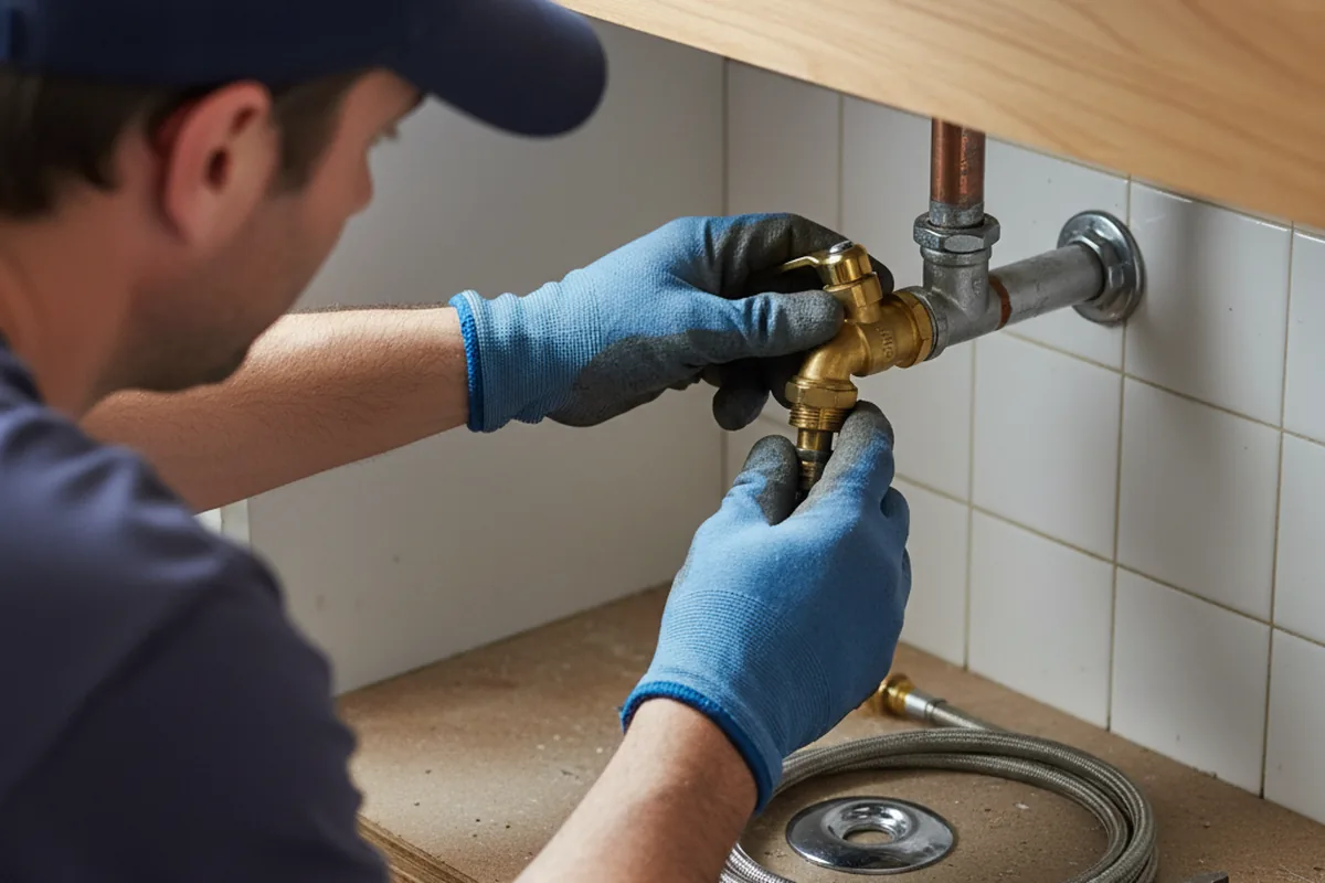 Shutoff valve and fitting work during Faucet and Fixture Repair in Fairburn